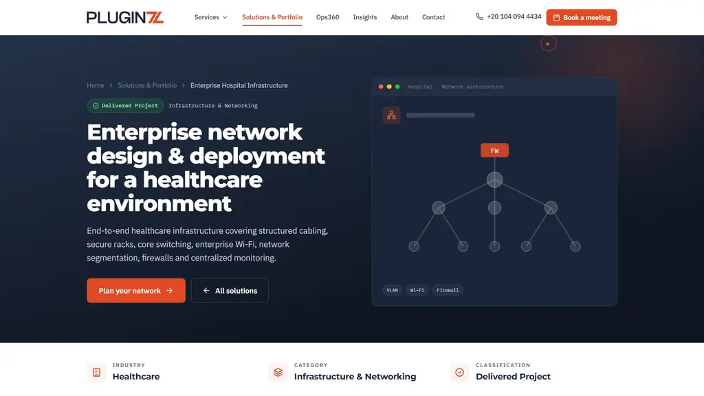 Enterprise network design and deployment case study